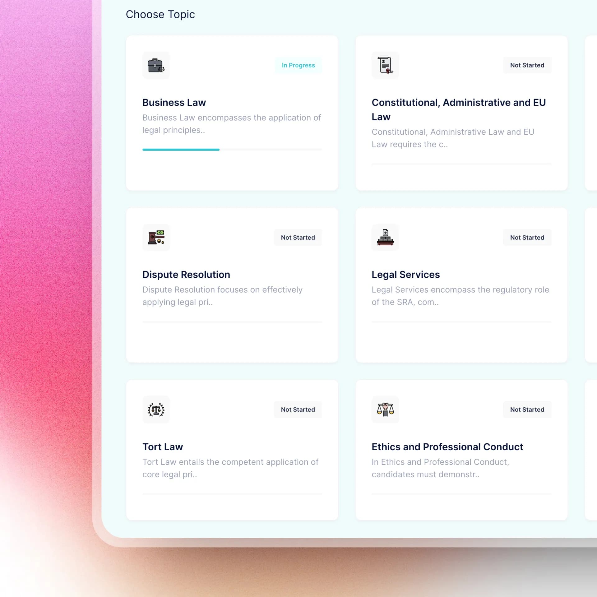 FQPS Academy platform screenshot