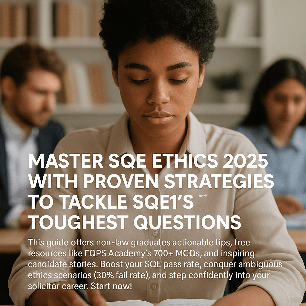 SQE Ethics Mastery 2025: Cracking the Toughest Questions for SQE1 Success
